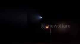 Strange comet-like light trail left by possible 'UFO'