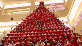 Japan's biggest Dolls Pyramid for Girls' Day Festival
