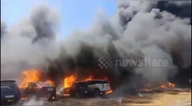 More than 100 cars, bikes ablaze at India airshow