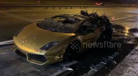 UK driver left gutted after $163,000 Lamborghini Gallardo goes up in flames