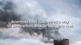 Carbon dioxide 'turned back into solid coal'
