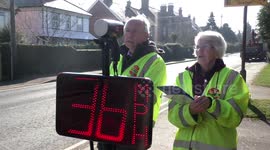 Volunteer traffic monitors were blown away when they caught an astonishing 133,000 drivers speeding through a tiny village - in just a week