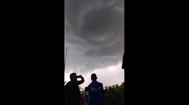 People Witness The Birth of Whirlwind in Kupang Indonesia