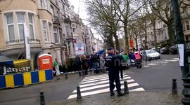 Free Algeria. Protest demonstration next to Algerian ambassy in Brussels