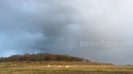 Time lapse of storm clouds over Dorset