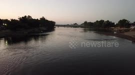 The Suchiate River: A body of water that marks the border between Guatemala and Mexico in the South