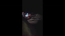 Rescue Unit Evacuates Miners Out Of Collapse Mine in Indoensia.