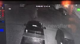 CCTV captures man mysteriously vanishing as he walks through car park