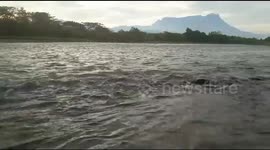 Mount Kinabalu river view