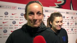 England’s Lucy Staniforth says she knew she was going to score