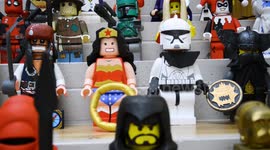 These special hand made Lego characters designed by college students are set to be auctioned off for charity