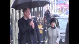 William and Kate arrive at Blackpool tower