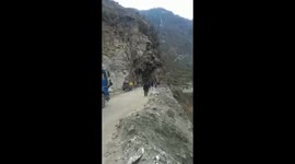 Officials block traffic moments before landslide saving lives