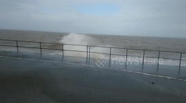 Rough sea at Old Colwyn