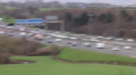 lorry m1 m1 closed explosions