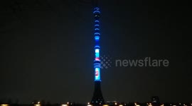 Lights out at Moscow tower for victims of New Zealand mosque shootings
