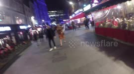 Kelly Brook And Her Boyfriend Jeremy Parisi depart from Radio Station