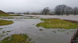 River flooding at Hawes