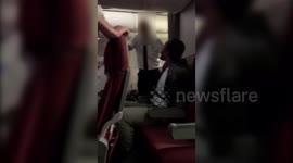 Man arrested after lashing out at airplane staff on Qantas flight to Singapore
