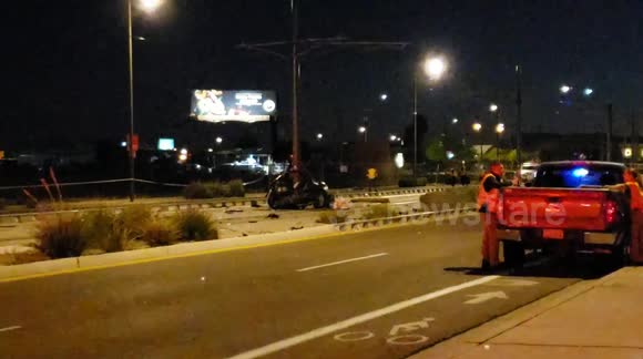 Street racing leads to car split in half after hitting pole, young man ...