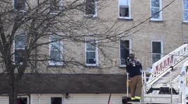 Apartment Building Fire with Rescue