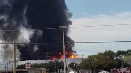 Raw Footage of ITC Chemical Fire