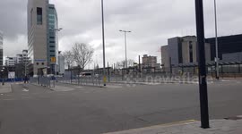 Polices forces arrives at Utrecht central station