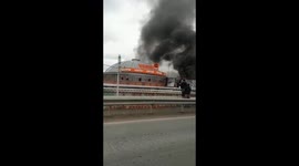 A fire in the market