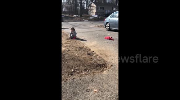 After a long winter this three-year-old was shocked to hear the birds singing