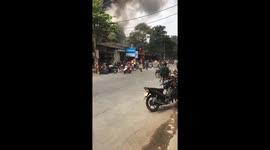 Three houses were destroyed by the fire