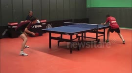 Balls Of Steel. Backhandrecieve around the net by Jonas Stener.(sick)