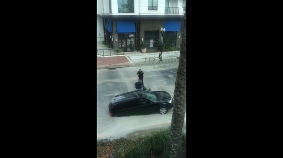 Driver escapes SUV swallowed in water main break in Orlando, Florida