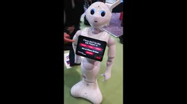 Robot Pepper is dancing and guessing your age at MTEX in London
