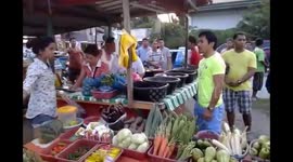 Manny Pacquiao Buys Fish From Market Stall