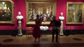 Russomania at The Queens Gallery Buckingham Palace - Gypsy song performed by Mazaika Duo at a late night Russian culture celebration