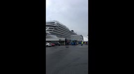 Viking Sky safely arrived/docked at Molde Harbor