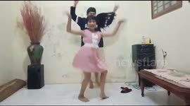 the madness of the family in Malang when doing the sway movement in the style of the PUBG game