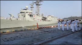 Australian warships arrive at east Indian port to participate in naval wargames
