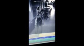 Maid caught on camera appearing to be POSSESSED by evil spirits