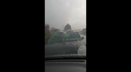 Heavy Rain in a parked car
