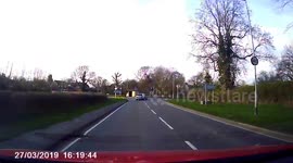 Car dashcam of wanker BMW driver