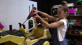 Australian girl attempts to make worlds first amphibious bulldozer