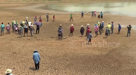 More reservoirs dry out in Thailand amidst water shortage due to El Nino warm phase
