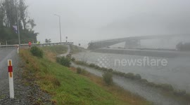 Waiho bridge wash out