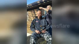 Michigan husband loses bet with wife and gets six eggs cracked on his head