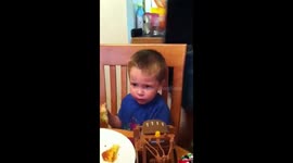 Little boy calls out: 