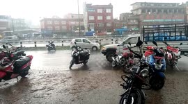 Heavy rain fall