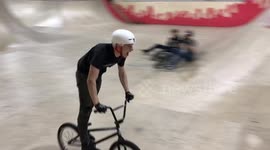 UK BMXer lands sick trick 