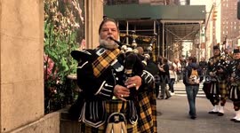 Bagpipes at Bryant Park in Manhattan