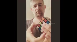 Mark Thompson doing the 5x5 Rubik’s Cube